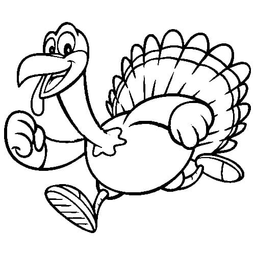 Cartoon Turkey Coloring Page Download Print Or Color Online For Free