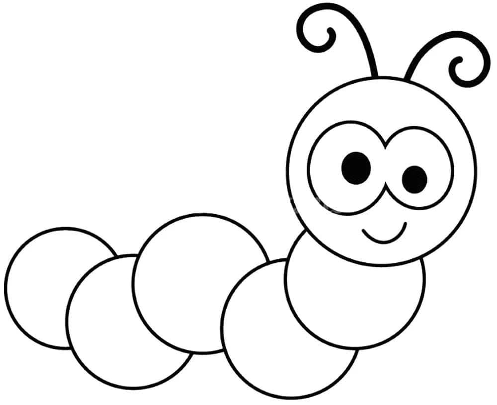 Caterpillar for Toddler coloring page