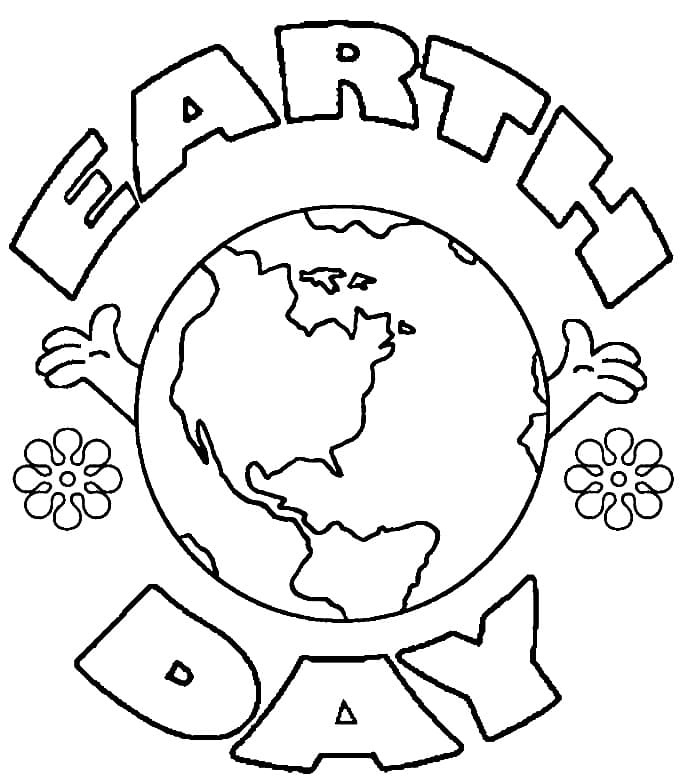 Celebrate Earth Day coloring page