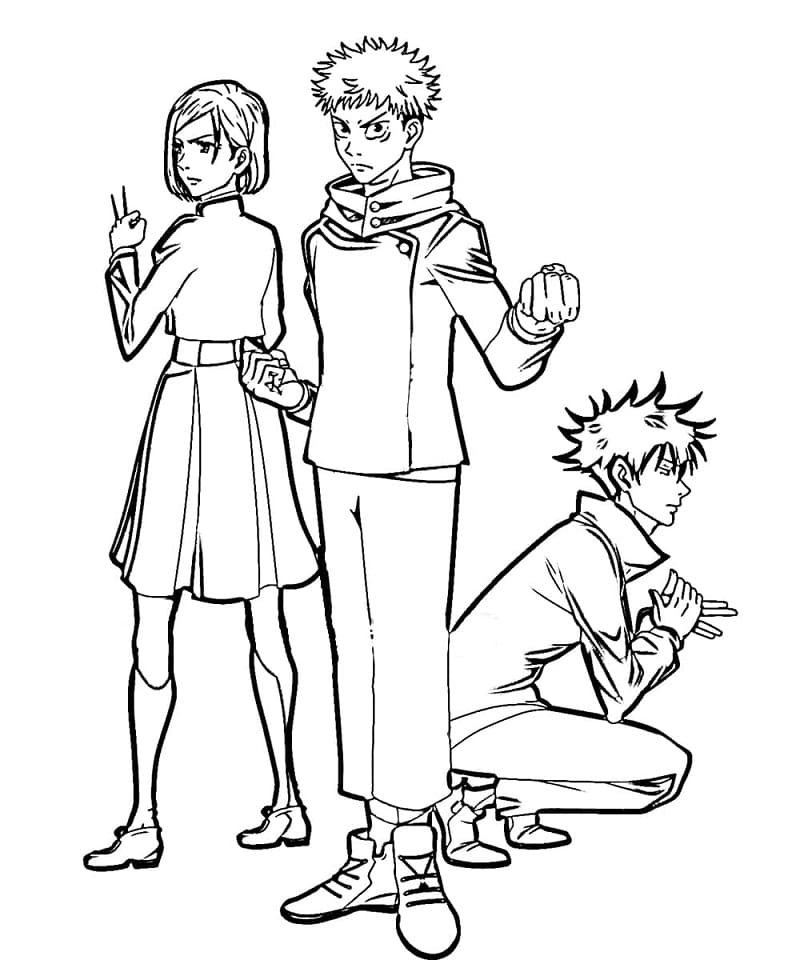 Jujutsu Kaisen coloring pages