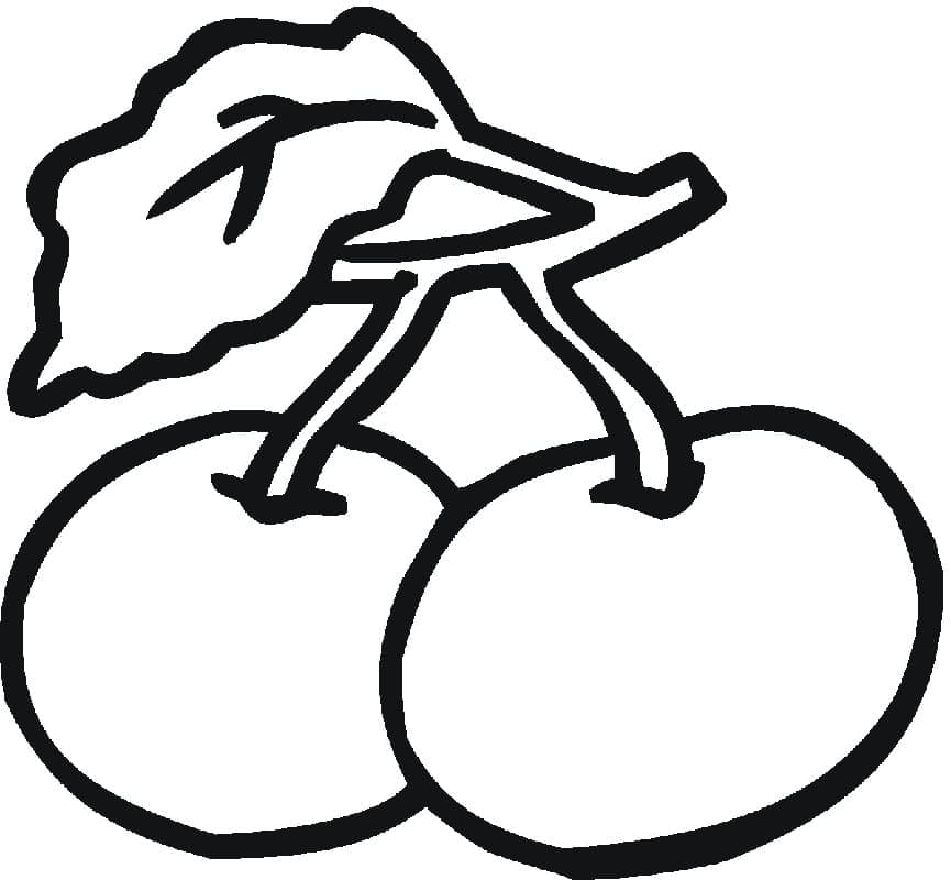 Cherry Free For Kids coloring page