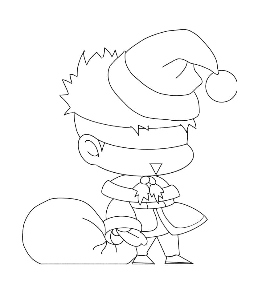 Chibi Satoru Gojo coloring page