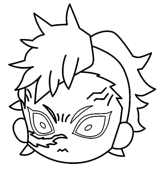 Chibi Shinazugawa Genya Face