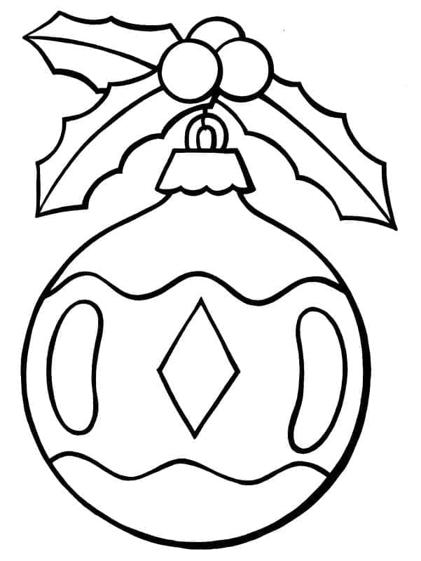 Christmas Ornament For Kids coloring page