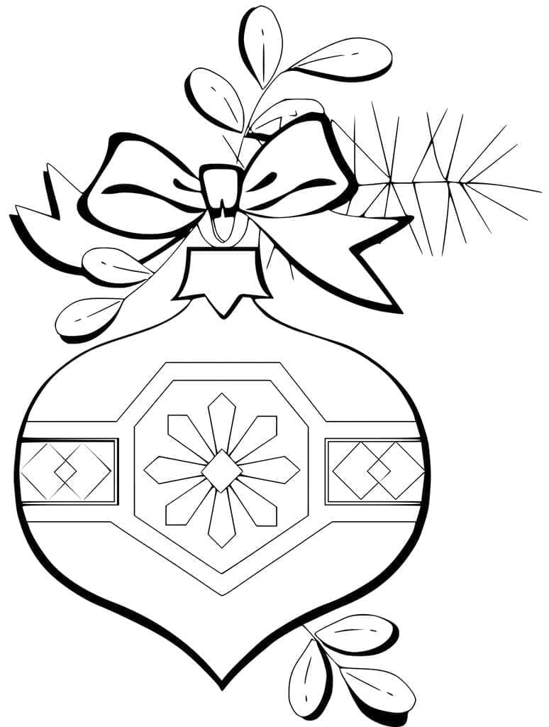 Christmas Ornament Printable Coloring Page Download Print Or Color Online For Free