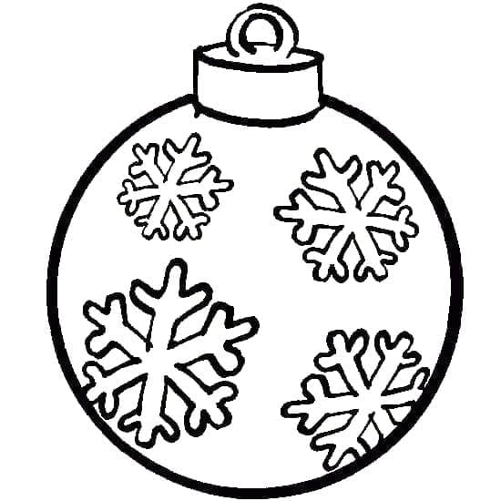 Christmas Ornament with Snowflakes coloring page - Download, Print or ...