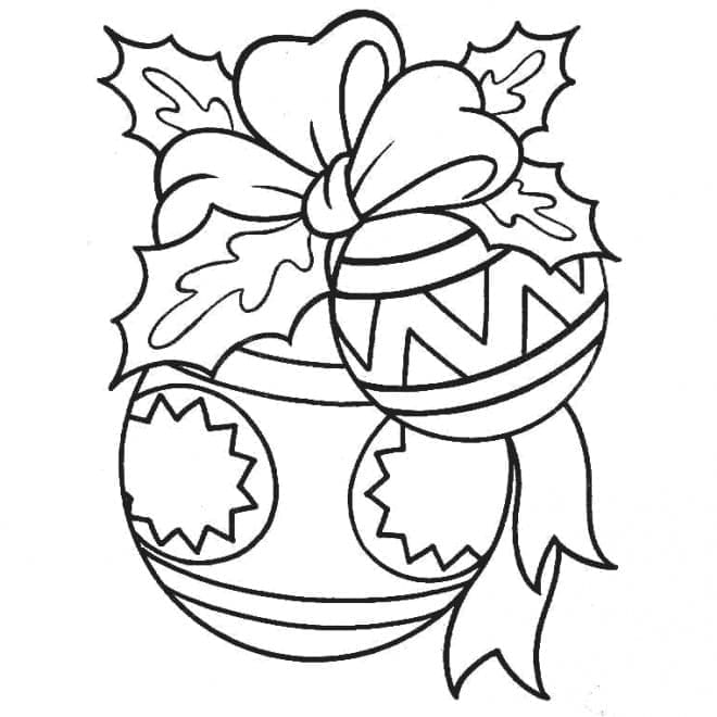 Christmas Ornaments Image coloring page