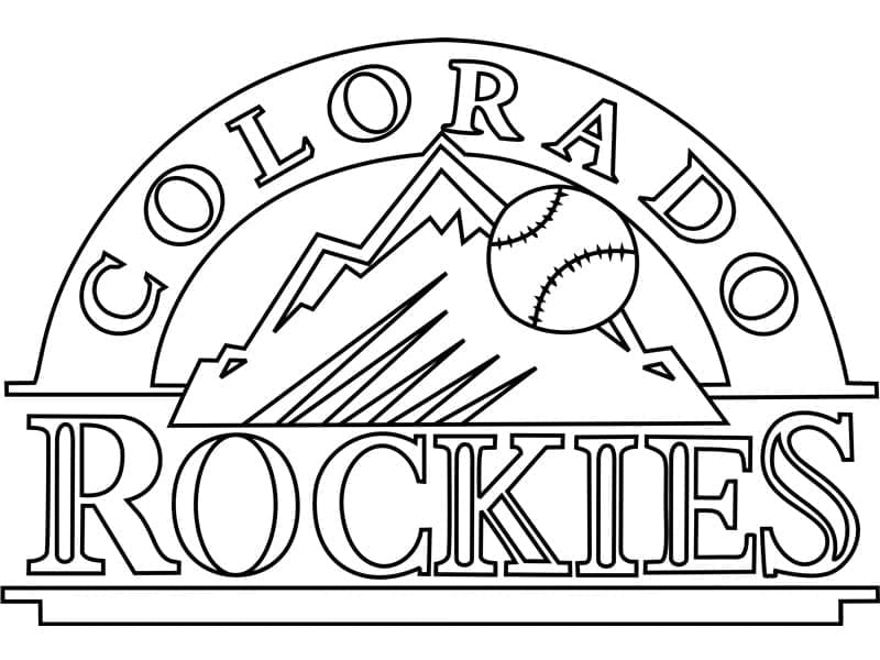 Colorado Rockies Logo coloring page - Download, Print or Color Online for  Free