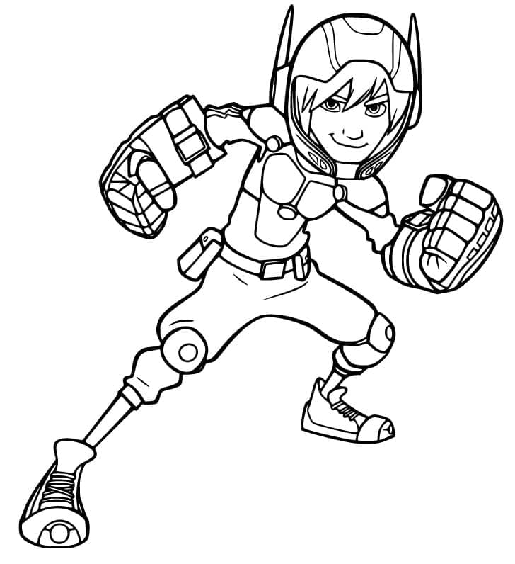 Cool Hiro Hamada coloring page - Download, Print or Color Online for Free