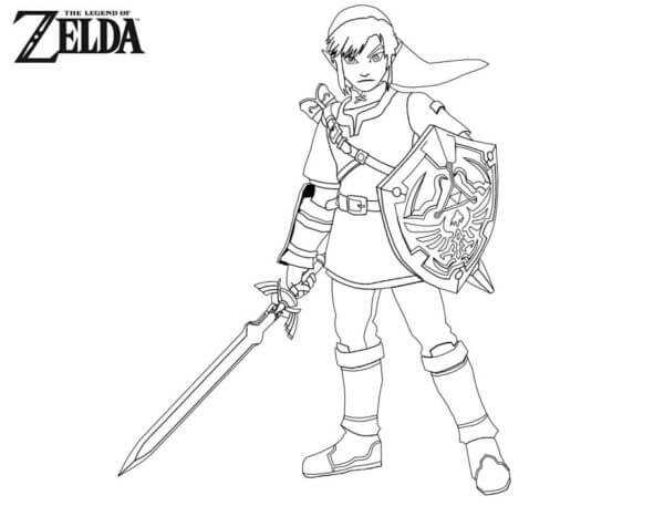 Cool Link coloring page