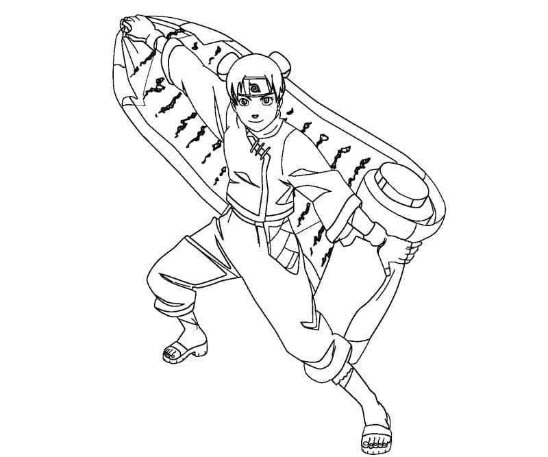 Cool Tenten coloring page