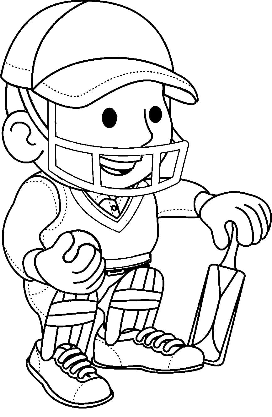 cricket player line art vector illustraion 23675411 Vector Art at Vecteezy