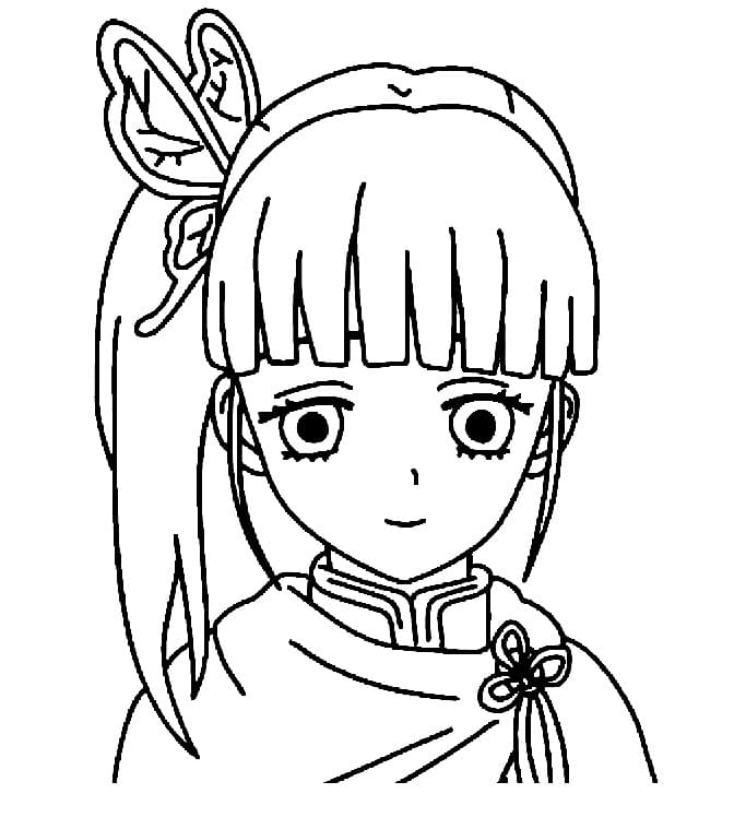 Cute Kanao Tsuyuri coloring page - Download, Print or Color Online for Free