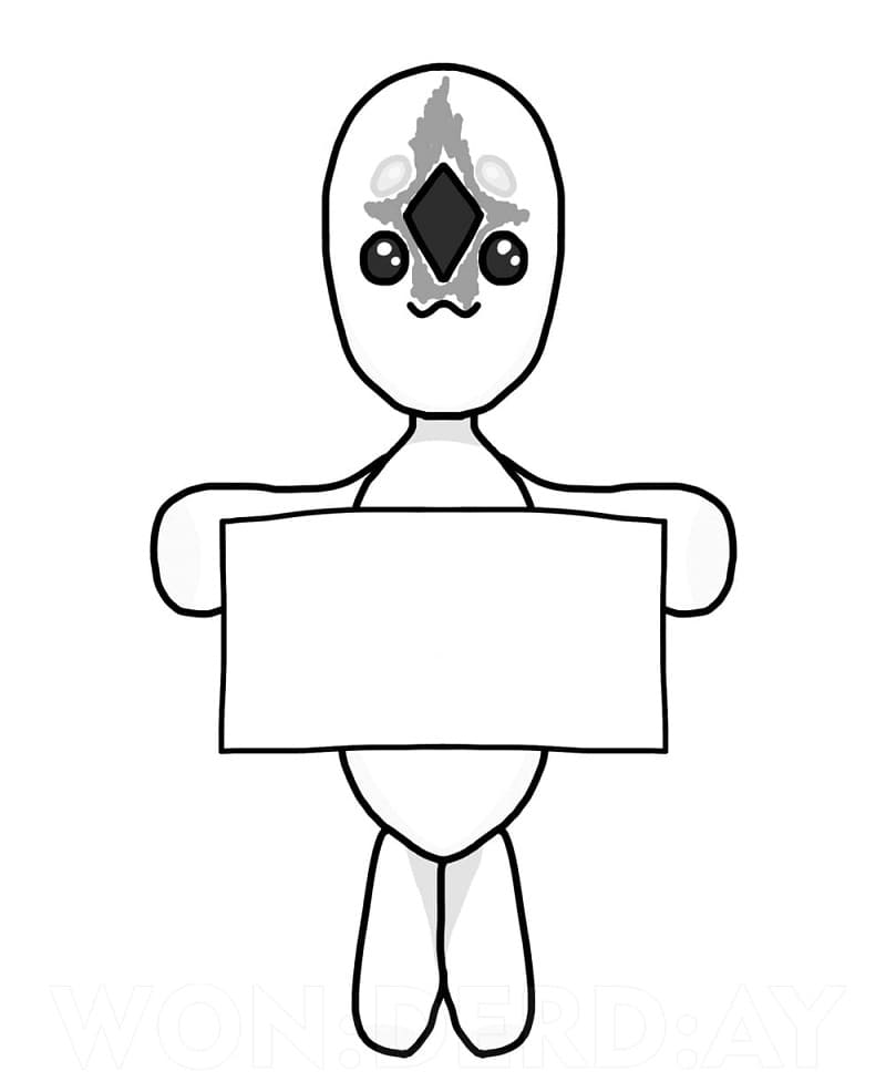 Cute Scp-173 coloring page - Download, Print or Color Online for Free