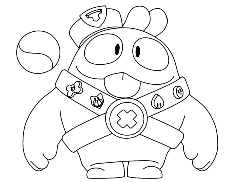 Cute Squeak Brawl Stars coloring page - Download, Print or Color Online ...