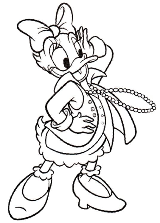 Daisy Duck For Free coloring page