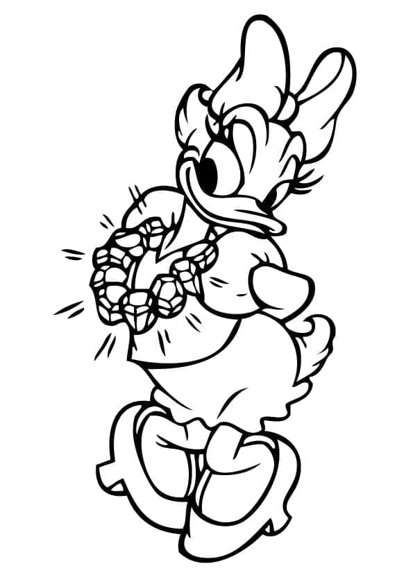 daisy duck coloring pages