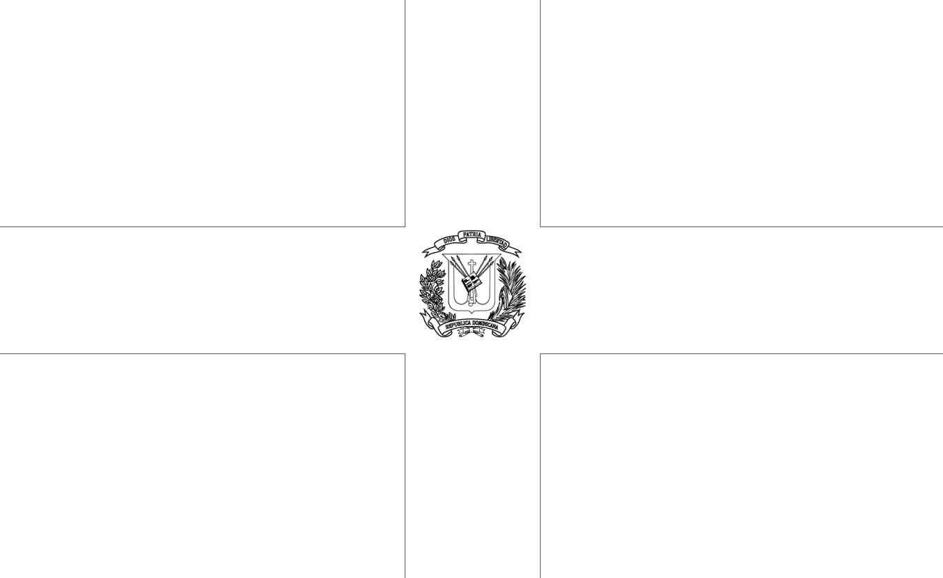 Dominican Republic Flag coloring page - Download, Print or Color Online ...