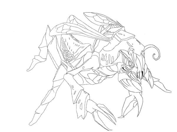 Dota 2 Weaver coloring page