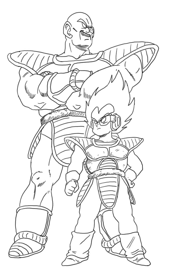 Dragon Ball Z Nappa and Vegeta