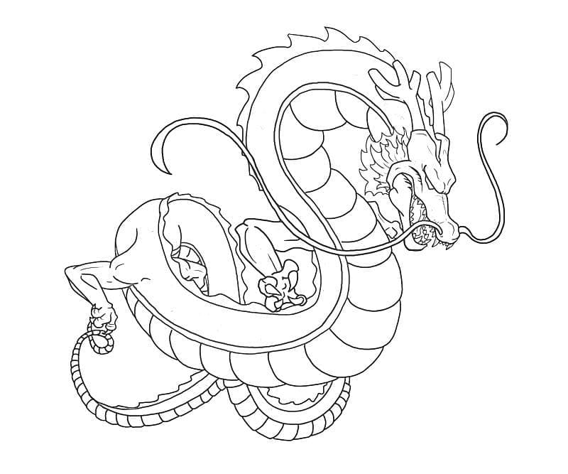 Dragon Ball Z Shenron coloring page