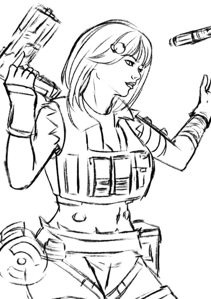 Drawing of Apex Legends coloring page