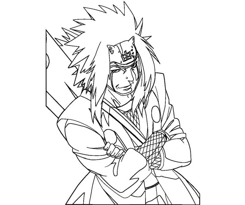 Drawing of Jiraiya