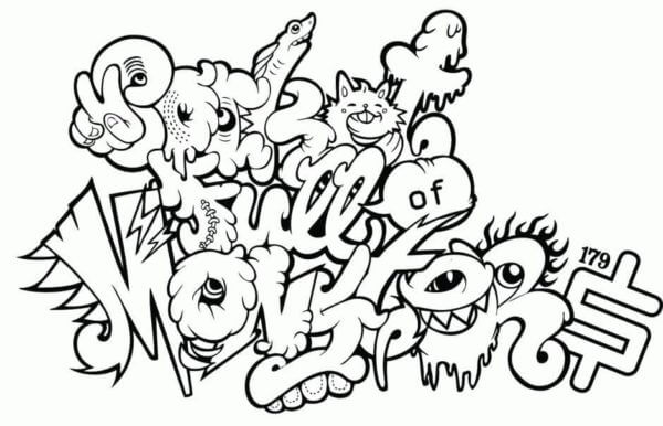 Drawing Street Artists coloring page