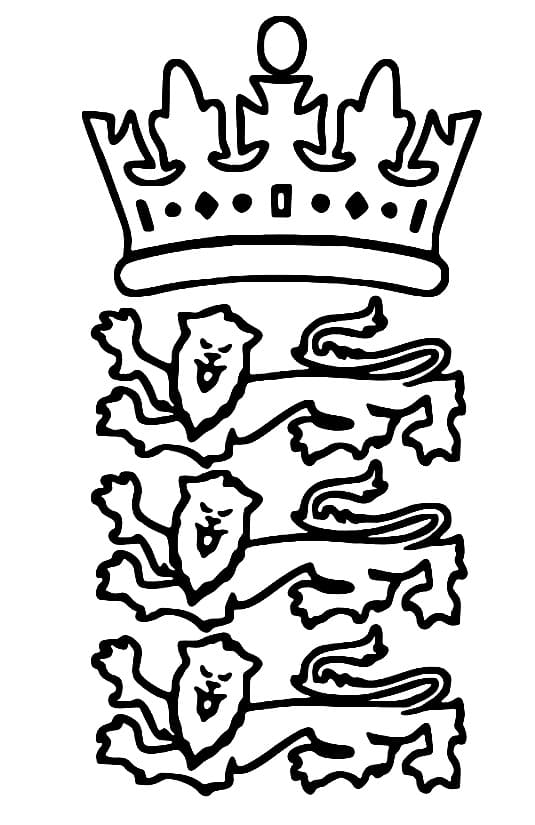 England Cricket Team coloring page