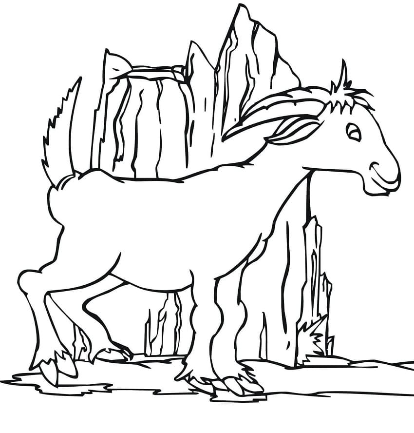 Farm Goat coloring page