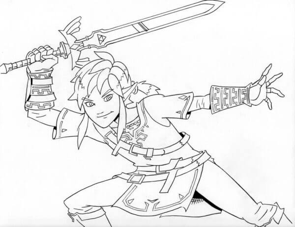 Fight Link coloring page