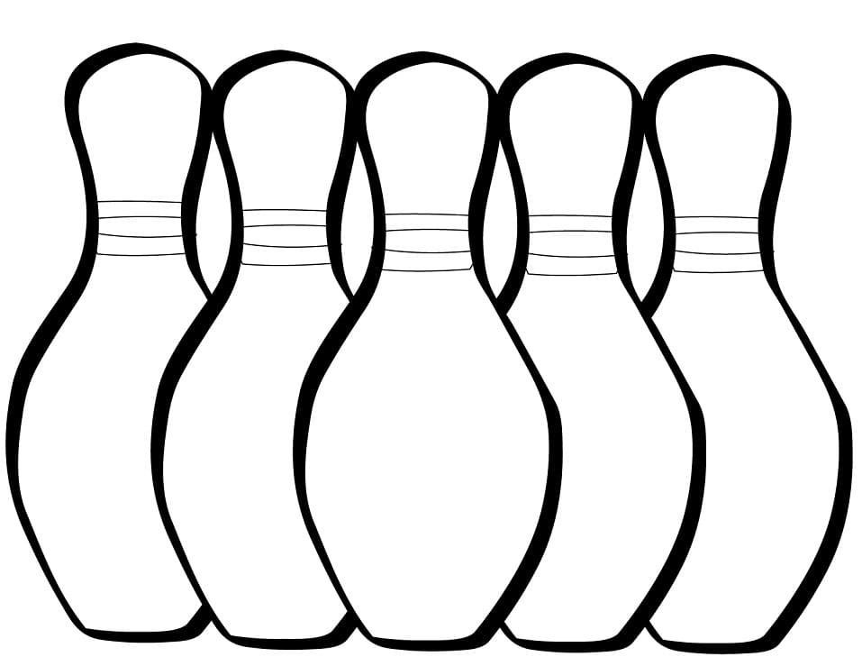 Free Bowling Pins coloring page - Download, Print or Color Online for Free