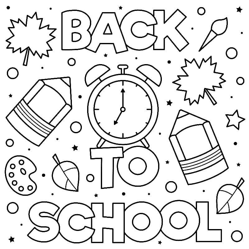 Free Drawing of Back to School