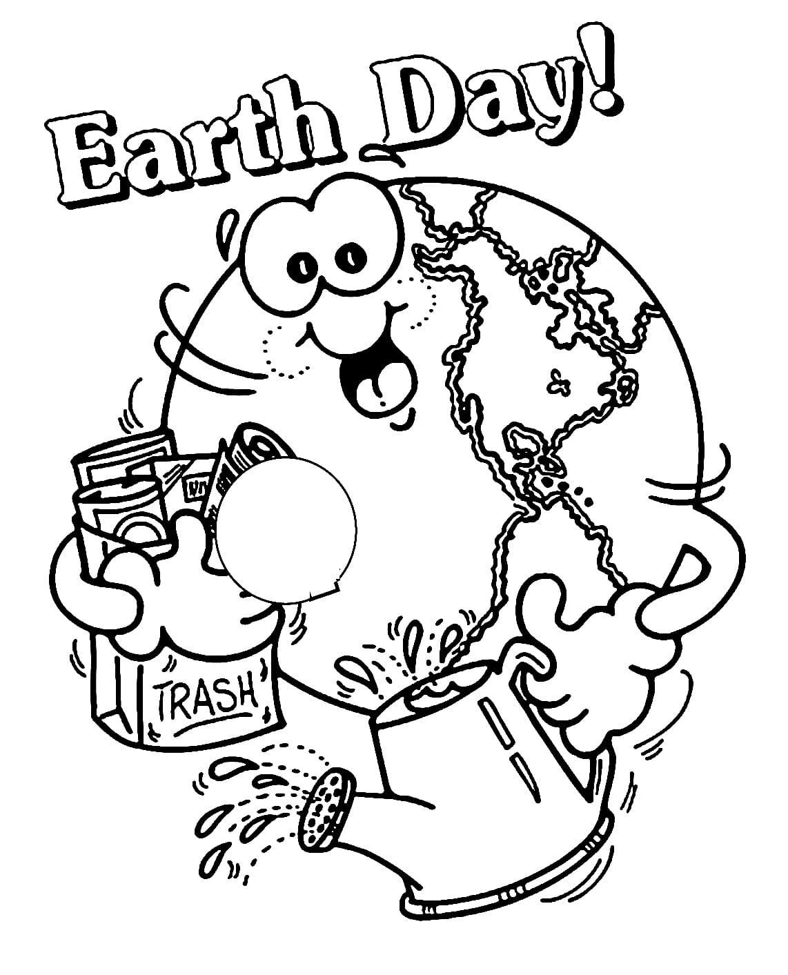 Free Earth Day coloring page