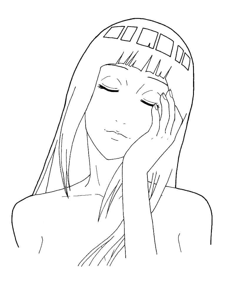 Free Hyuga Hinata coloring page