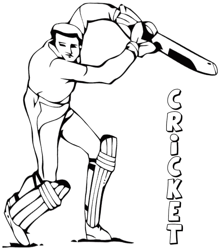 Free Printable Cricket Sport