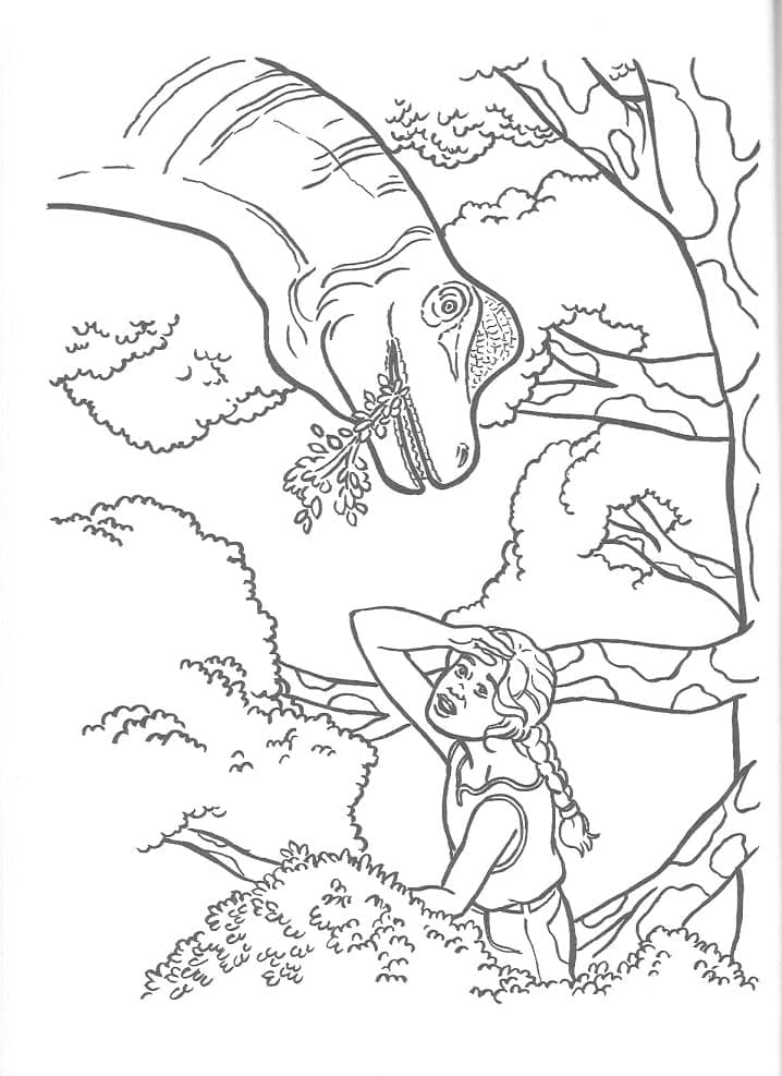 Free Printable Jurassic Park coloring page