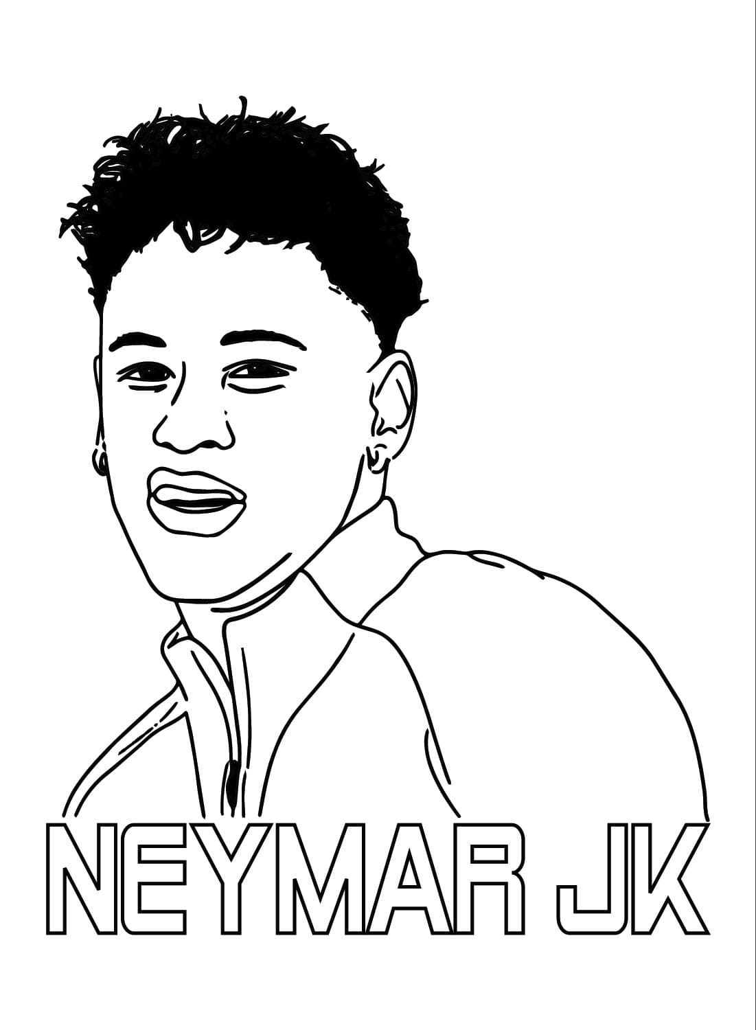 How To Draw Neymar (Barca) | Step By Step | Football / Soccer - YouTube