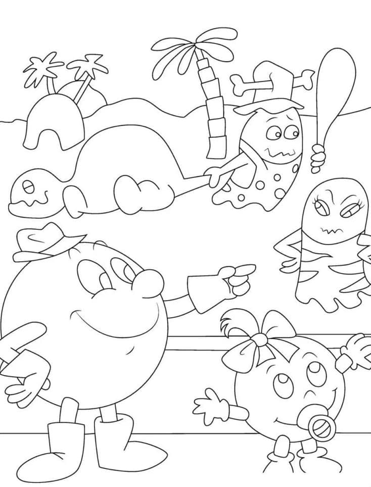 Free Printable Pac Man coloring page - Download, Print or Color Online ...