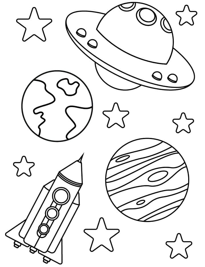 Free Space coloring page