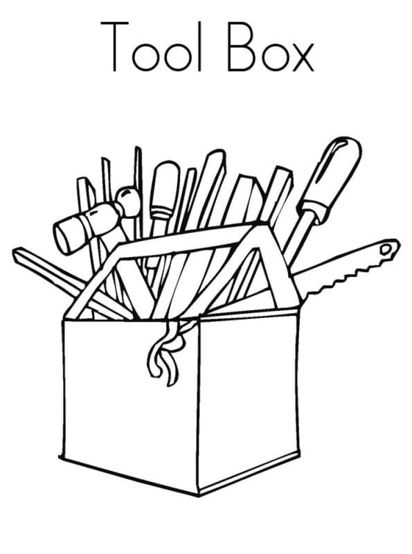 Free Toolbox coloring page