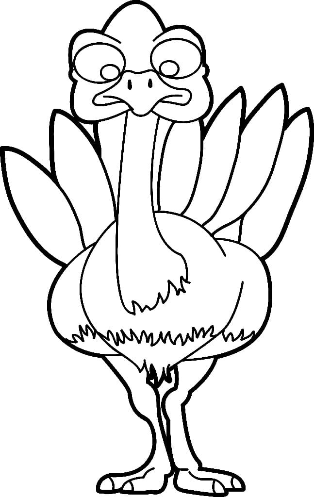 Free Turkey coloring page