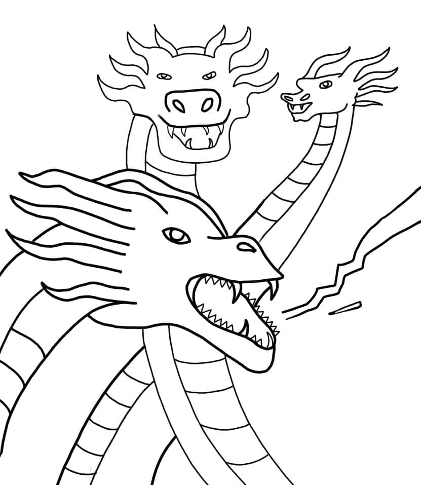 Ghidorah Fee Printable coloring page