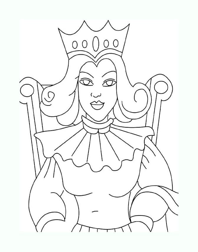 Glorious Queen coloring page