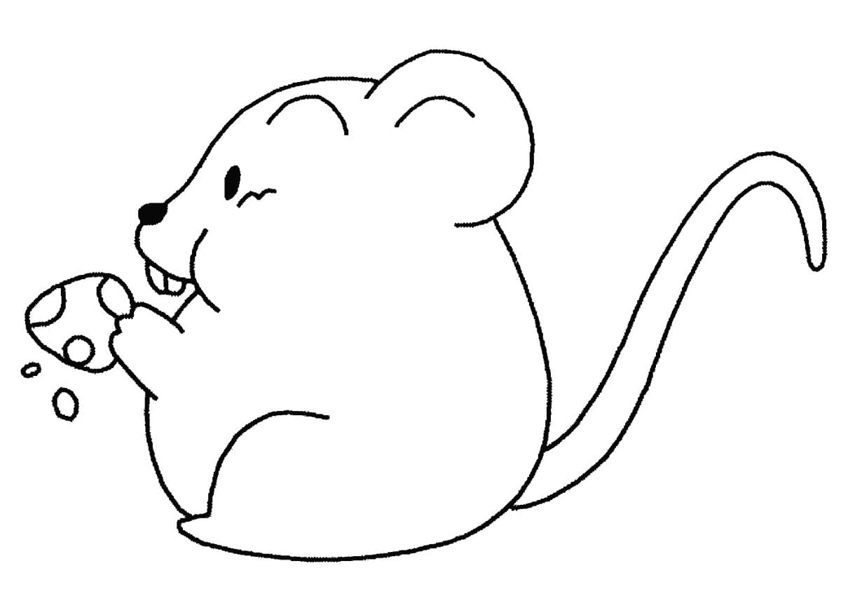 Gluttonous Mouse coloring page