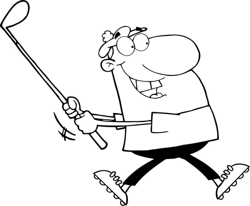 Golf Player coloring page