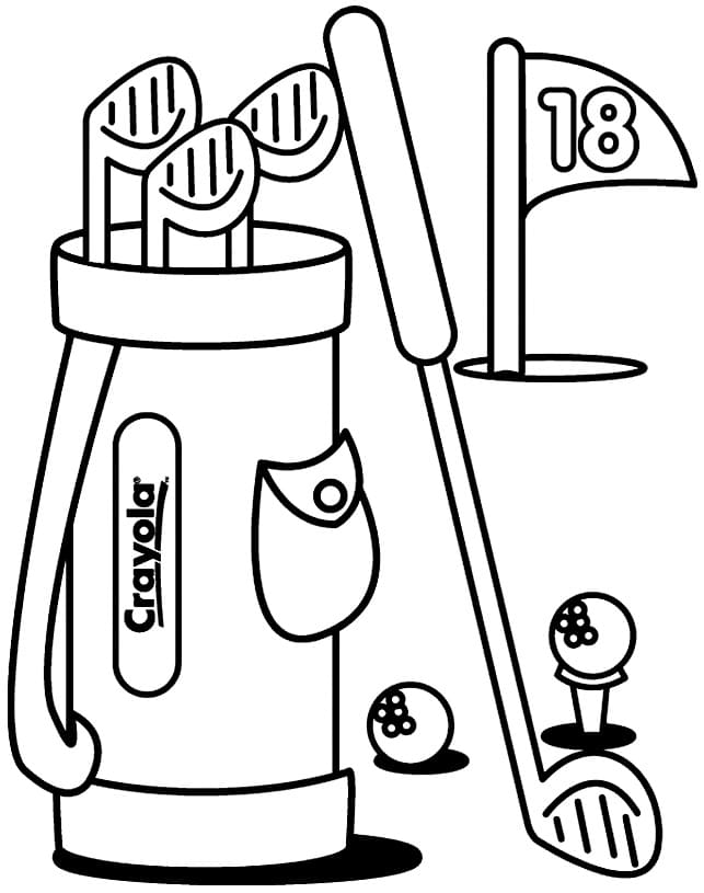 Golf Sport coloring page