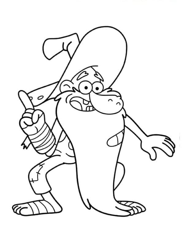 Gravity Falls Old Man McGucket coloring page - Download, Print or Color ...