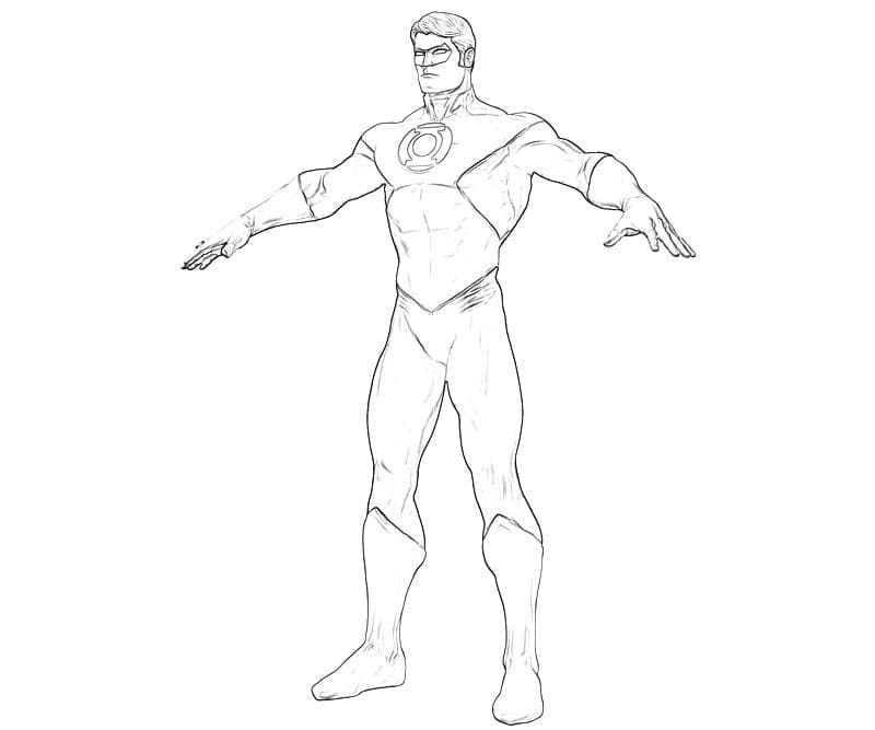 Green Lantern – Sheet 5 coloring page