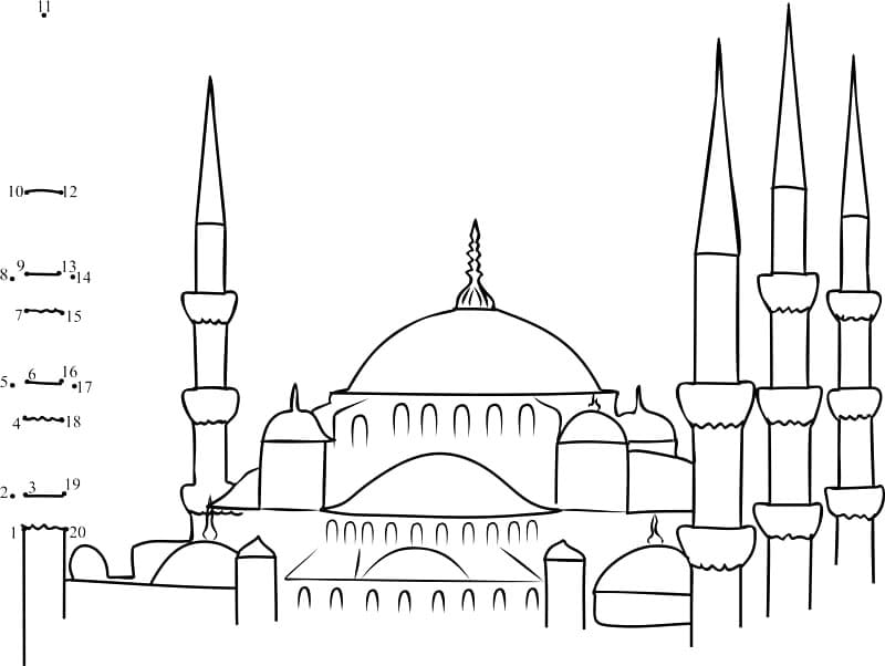 Hagia Sophia coloring page - Download, Print or Color Online for Free